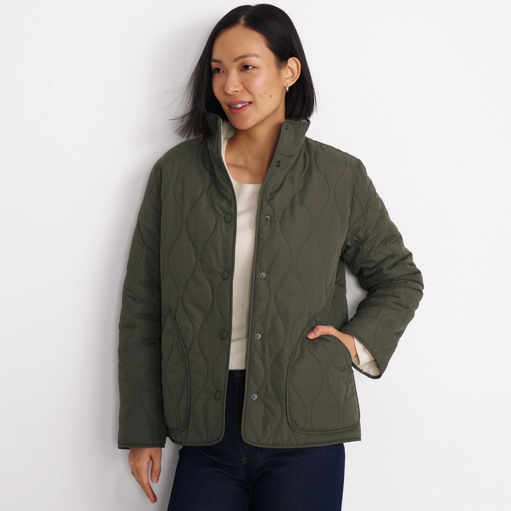 Women's Reversible Sherpa Fleece Jacket