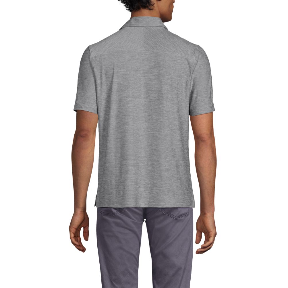 Men's Short Sleeve Flex Performance Pieced Yoke Polo | Lands