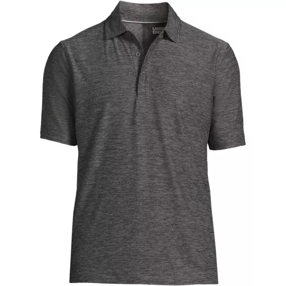 Men's Short Sleeve Performance Pieced Yoke Social Active Polo - primary