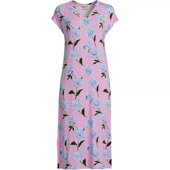 Women's Cooling Cap Sleeve Midi Nightgown - primary