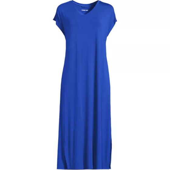 Women's Cooling Cap Sleeve Midi Nightgown - primary