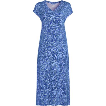 Women's Petite Short Sleeve Cooling Midi Nightgown - image 3