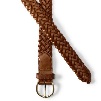 Women's Leather Braided Belt - image 1