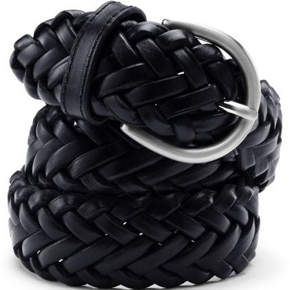 School Uniform Women's Leather Braided Belt - primary
