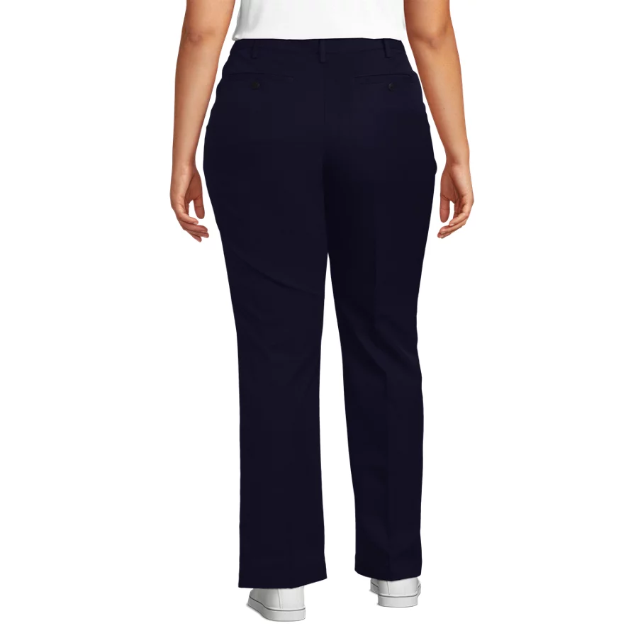 School Uniform Women's Recycle Active Chino Comfort Waist Straight Leg Pants view 4