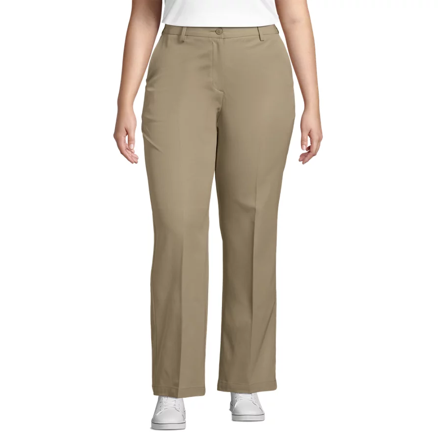 School Uniform Women's Recycle Active Chino Comfort Waist Straight Leg Pants