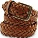 Men's Leather Braid Belt, Front