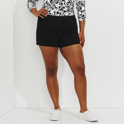 Women's Plus Size 3" Smoothing Swim Shorts - image 2