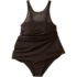Women's Chlorine Resistant Smoothing Control Mesh High Neck Swim Dress One Piece Swimsuit, alternative image
