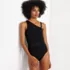 Women's Chlorine Resistant Smoothing Control Mesh High Leg One Shoulder One Piece Swimsuit, alternative image