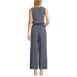 Women's Crepe Sleeveless Smocked Jumpsuit, Back