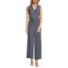 Women's Crepe Sleeveless Smocked Jumpsuit, Front