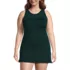 Women's Plus Size Chlorine Resistant Smoothing Control Mesh High Neck Tankini Swimsuit Top , Front