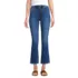 Women's Recover High Rise Button Front Kick Flare Crop Jeans, Front