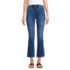 Women's Petite Recover High Rise Button Front Kick Flare Crop Jeans, Front