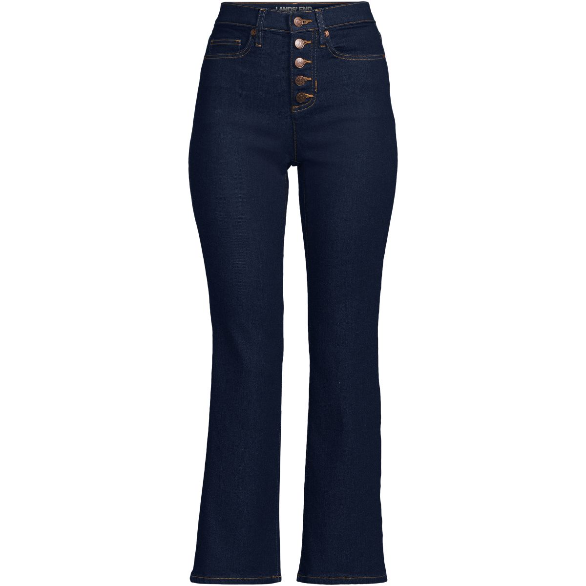 Women's Recover High Rise Button Front Kick Flare Crop Jeans