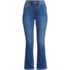 Women's Petite Recover High Rise Button Front Kick Flare Crop Jeans, Front