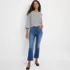 Women's Petite Recover High Rise Button Front Kick Flare Crop Jeans, alternative image