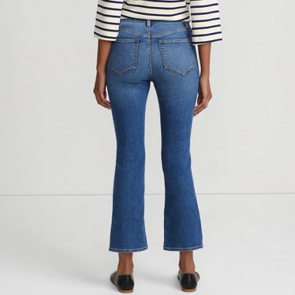 Women's Recover High Rise Button Front Kick Flare Crop Jeans - image 1