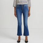 Women's Recover High Rise Button Front Kick Flare Crop Jeans