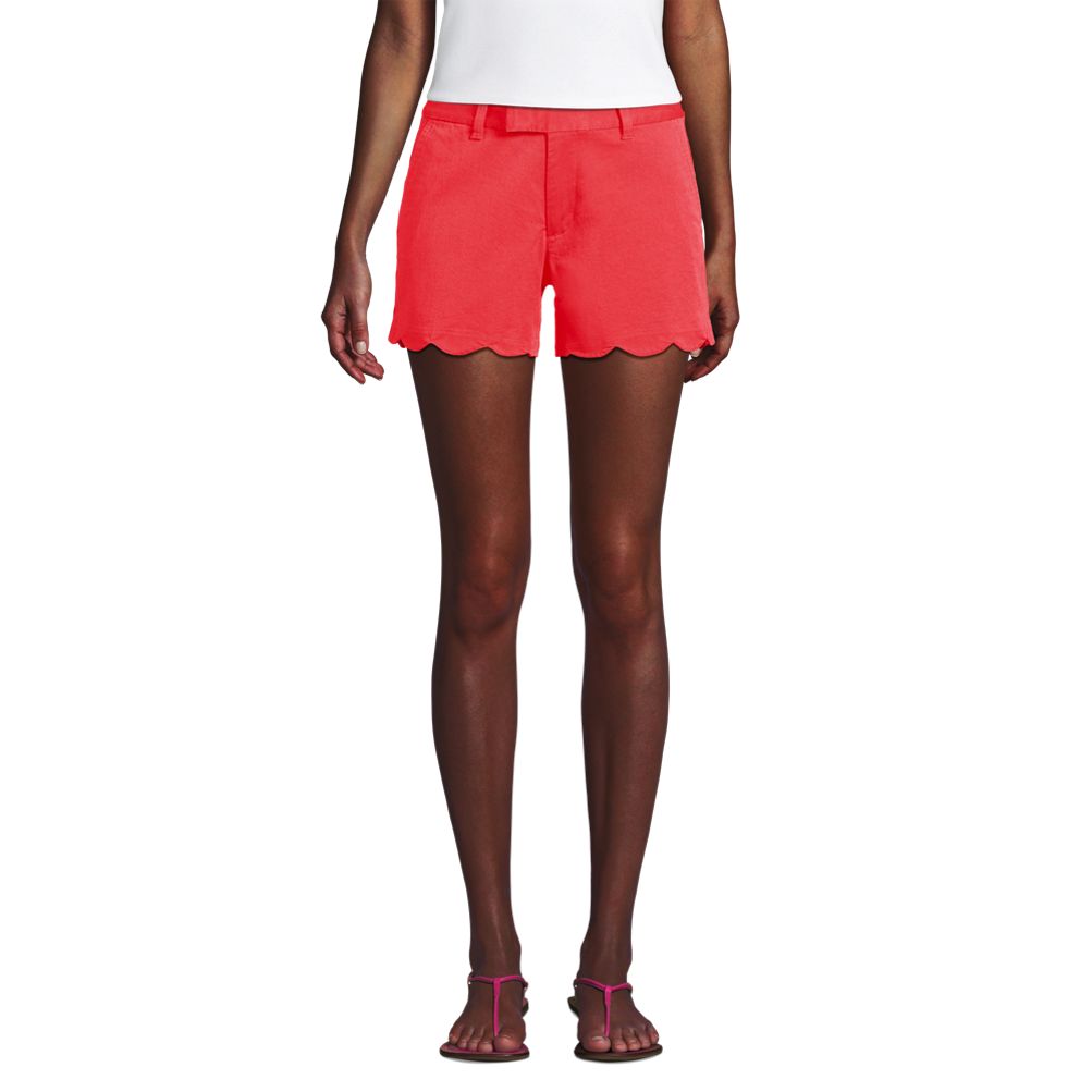 Scalloped running shorts on sale