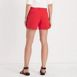 Women's Mid Rise Scallop Hem 5" Chino Shorts, Back