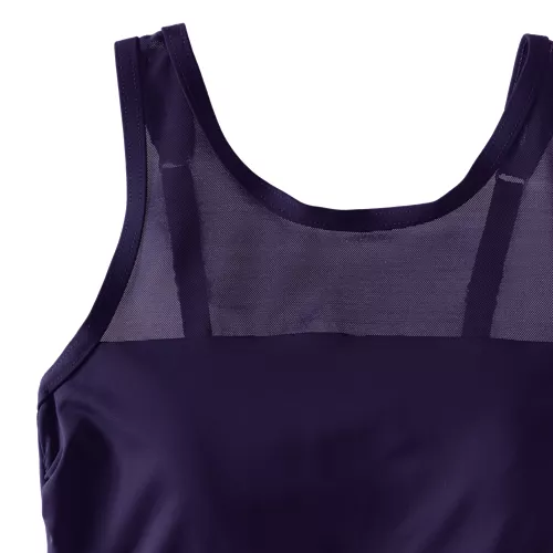 Women's Chlorine Resistant Smoothing Control Mesh High Neck One Piece Swimsuit, alternative image