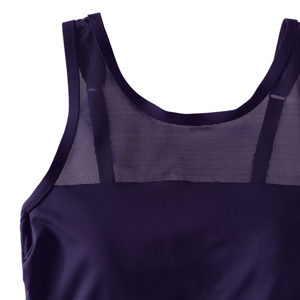 Women's Chlorine Resistant Smoothing Control Mesh High Neck