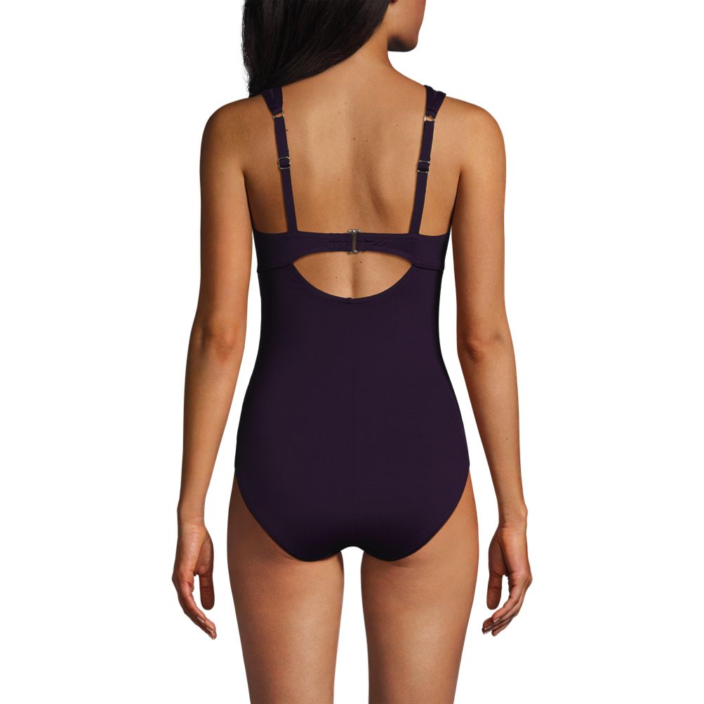 Women's Chlorine Resistant Smoothing Control Mesh High Neck