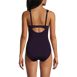 Women's Chlorine Resistant Smoothing Control Mesh High Neck One Piece Swimsuit, Back