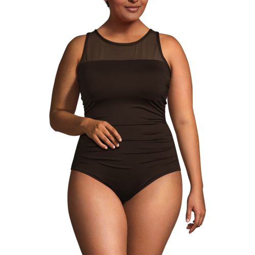 Tummy Control Bathing Suits for Women One Piece Mesh Swimsuit Plus Size  Ruched Cheeky Slimming Athletic Swimwear, A01_black, 3X-Large : :  Clothing, Shoes & Accessories