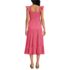 Women's Cotton Dobby Smocked Dress with Ruffle Straps, Back