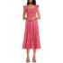 Women's Cotton Dobby Smocked Dress with Ruffle Straps, Front