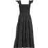 Women's Plus Size Cotton Dobby Smocked Dress with Ruffle Straps, Front