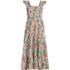 Women's Cotton Dobby Smocked Dress with Ruffle Straps, alternative image