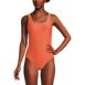 Women's Chlorine Resistant Texture High Leg Soft Cup Tugless Sporty One Piece Swimsuit, Front