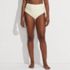 Women's Texture High Waisted Bikini Swim Bottoms, Front
