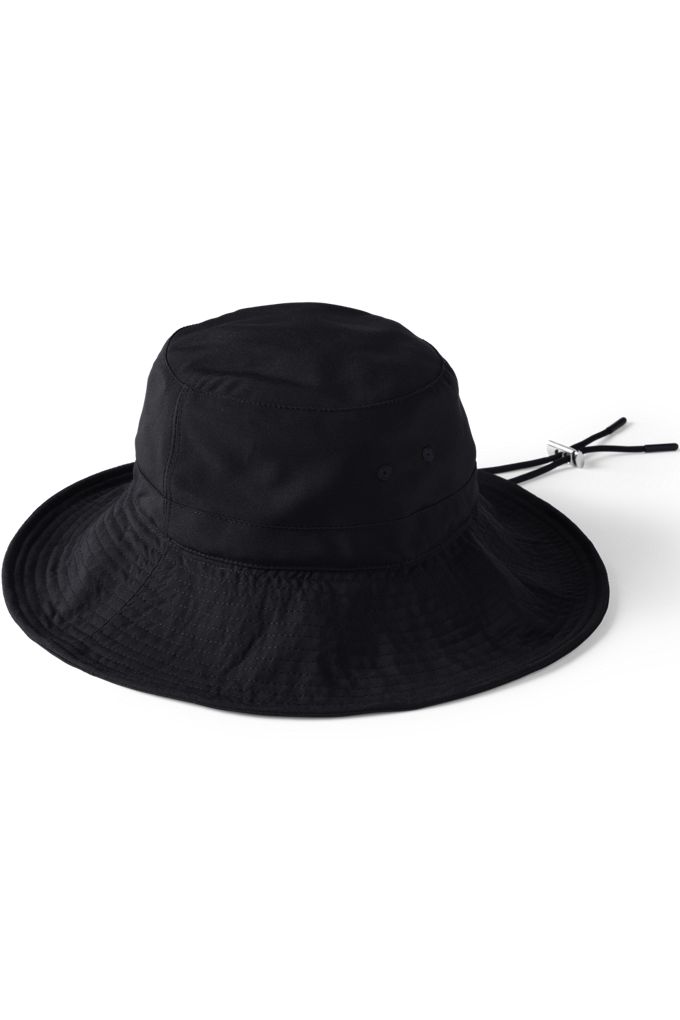 Lands' End Upf 50 Active Short Brim Sun Hat In Black