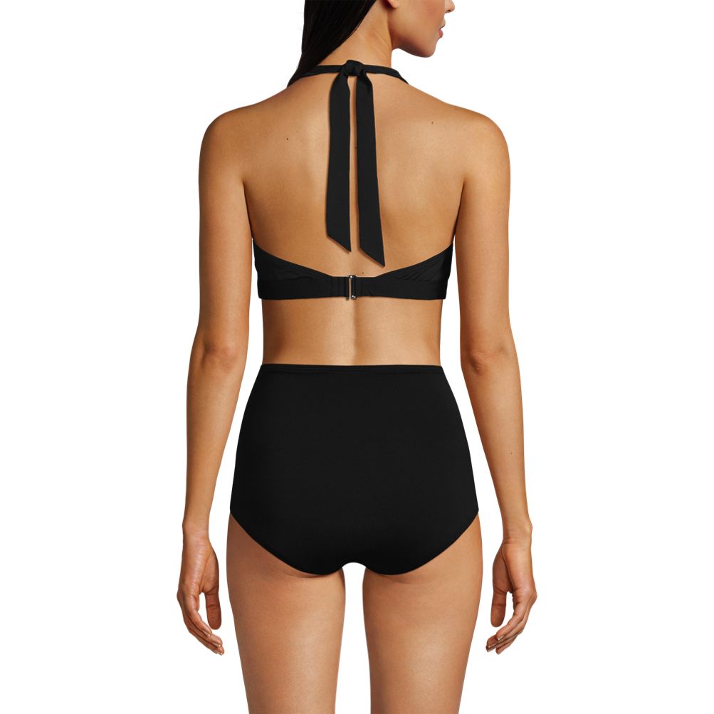 Women's Chlorine Resistant Square Neck Halter Tankini