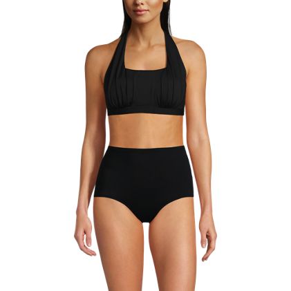 Women's Chlorine Resistant Square Neck Halter Bikini Top - image 3