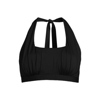 Women's Chlorine Resistant Square Neck Halter Bikini Top - image 1