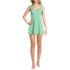 Women's Gingham Mini Swim Dress One Piece Swimsuit, Front