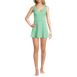 Women's Gingham Mini Swim Dress One Piece Swimsuit, Front