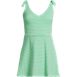 Women's Gingham Mini Swim Dress One Piece Swimsuit, Front