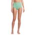 Women's Tummy Control Gingham Tugless High Waisted Bikini Bottoms, Front
