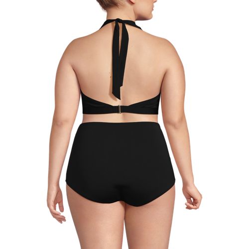 Women's Chlorine Resistant Square Neck Halter Bikini Top - image 3