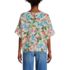 Women's Petite Linen Blend Beach Top, Back