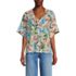 Women's Petite Linen Blend Beach Top, Front