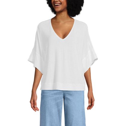 Women's Linen Blend Beach Top - image 5