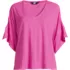 Women's Petite Linen Blend Beach Top, Front